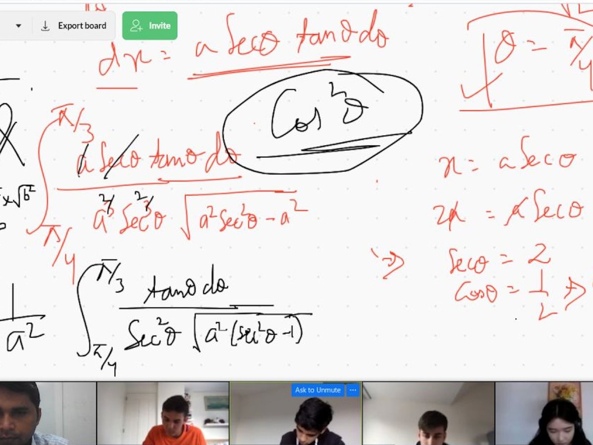 Quick Maths IBDP HL Calculus group session